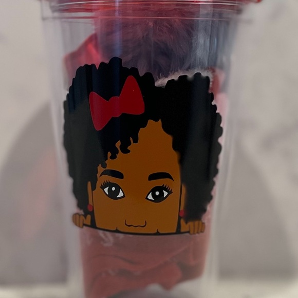 Mystery Items Inside Kids Handmade Afrocentric Acrylic Tumblers - Picture 4 of 7